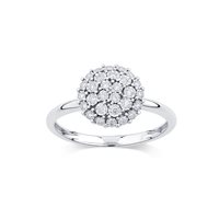 Anello Bliss Donna Bl rugiada pave' in Oro bianco Diamante 20109690